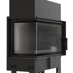 Kominek powietrzny stalowy FLOKI M lewy 10 kW Ø 200 - czarne wyłożenie FLOKI M LEWY BLACK 300x300 - Kominek powietrzny stalowy FLOKI M lewy 10 kW Ø 200 - czarne wyłożenie